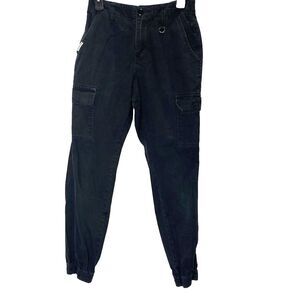 Five Star General Cargo Jogger Pants Flat Front Utility Outdoor Womens S Black